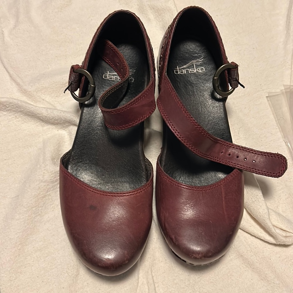 Dansko dark red Mary Janes